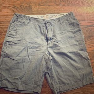 Gray J.Crew linen shorts